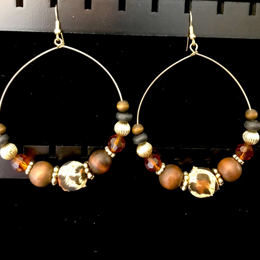 Dangling Hoop Earrings